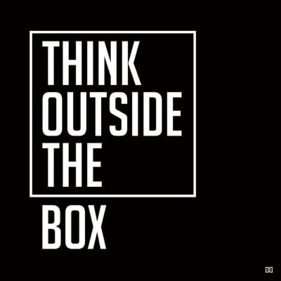 Quadro Think outside the box por Dot Dugeau