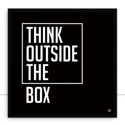 Quadro Think outside the box por Dot Dugeau -  CATEGORIAS
