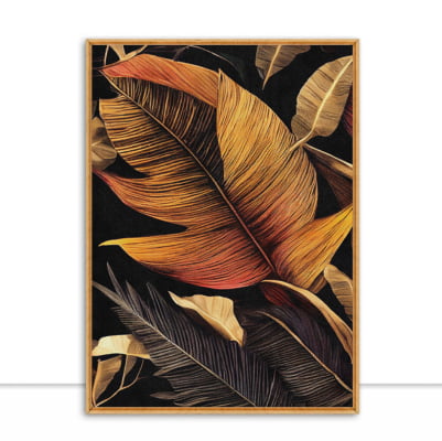 Quadro Tropical Leaves 1 por Renato Muniz -  CATEGORIAS