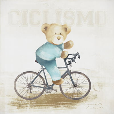Quadro Urso Bike por Mmaiaart
