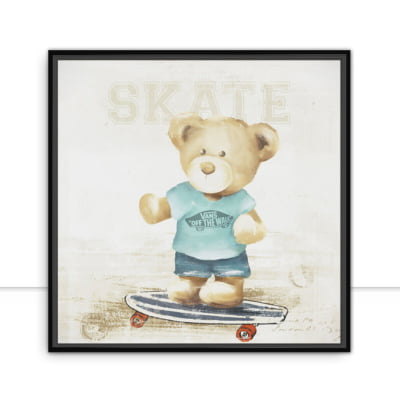 Quadro Urso Skate por Mmaiaart -  CATEGORIAS