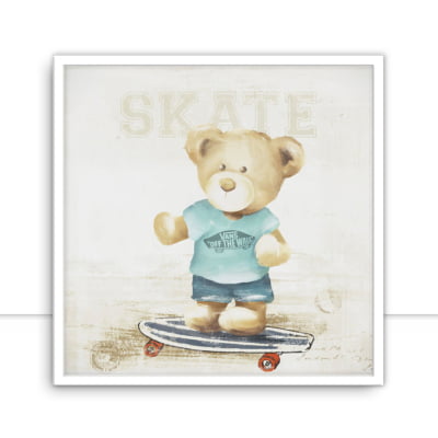 Quadro Urso Skate por Mmaiaart -  CATEGORIAS