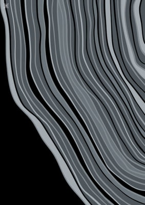 Quadro Wind Lines Grey II por Joel Santos