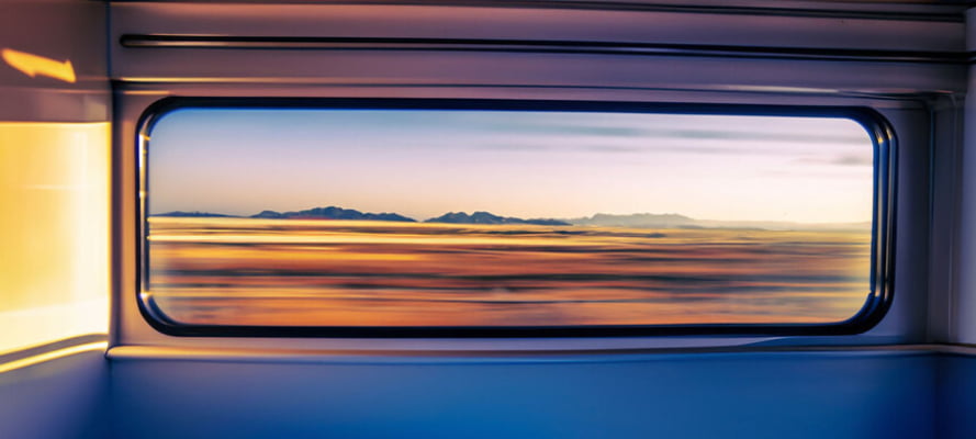 Quadro Window Train por Rafael Campeato