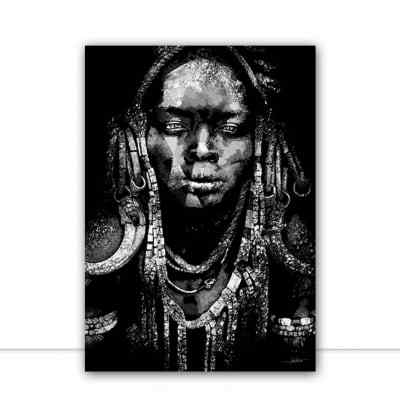 Quadro African P&B III por Joel Santos