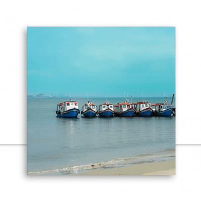 Quadro Cais Barcos Ilha Do Mel por Solange Piermann  -  CATEGORIAS