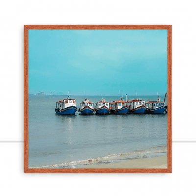 Quadro Cais Barcos Ilha Do Mel por Solange Piermann  -  CATEGORIAS