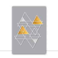 Quadro Triangulares Cinza por Larissa Ferreira