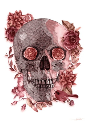 Skull Flowers por Joel Santos