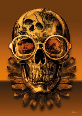 Skull Pop Gold por Joel Santos
