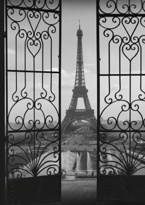 Torre Eiffel Colage Black por Joel Santos